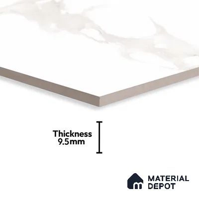 TL 02933 Frosty White 2 ft x 2 ft Glossy Finish Vitrified Floor & Wall Tile - 9.5 mm