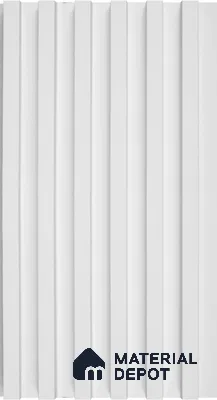 PN 06670 Plain Colour Look Louver 9.5 ft x 0.5 ft Texture Finish  - 18 mm | Suitable for Feature Wall, TV Unit & Living Room