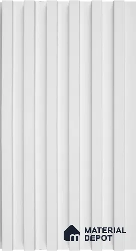 PN 06670 Plain Colour Look Louver 9.5 ft x 0.5 ft Texture Finish  - 18 mm | Suitable for Feature Wall, TV Unit & Living Room