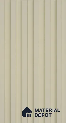 PN 06671 Plain Colour Look Louver 9.5 ft x 0.5 ft Texture Finish  - 18 mm | Suitable for Feature Wall, TV Unit & Living Room