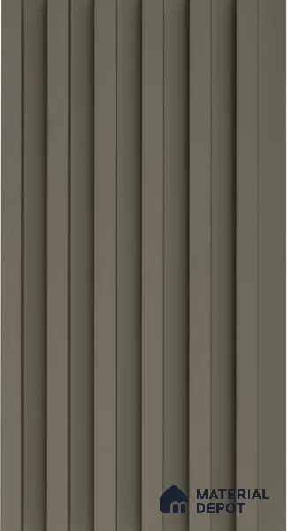 PN 06672 Plain Colour Look Louver 9.5 ft x 0.5 ft Texture Finish - 18 mm | Suitable for Feature Wall, TV Unit & Living Room