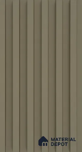 PN 06673 Plain Colour Look Louver 9.5 ft x 0.5 ft Texture Finish  - 18 mm | Suitable for Feature Wall, TV Unit & Living Room