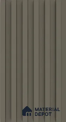 PN 06674 Plain Colour Look Louver 9.5 ft x 0.5 ft Texture Finish  - 18 mm | Suitable for Feature Wall, TV Unit & Living Room