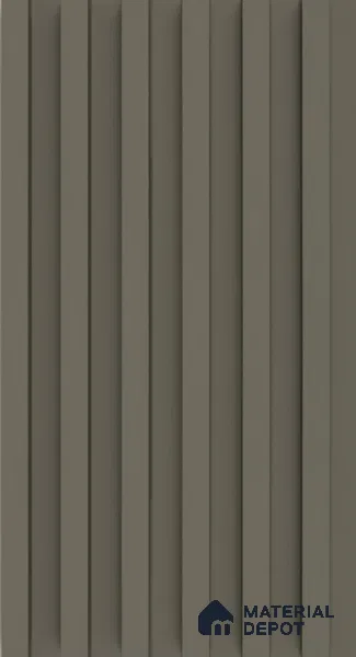 PN 06674 Plain Colour Look Louver 9.5 ft x 0.5 ft Texture Finish - 18 mm | Suitable for Feature Wall, TV Unit & Living Room