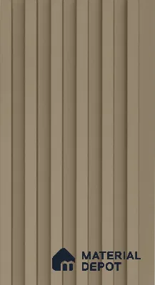 PN 06675 Plain Colour Look Louver 9.5 ft x 0.5 ft Texture Finish  - 18 mm | Suitable for Feature Wall, TV Unit & Living Room