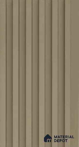 PN 06675 Plain Colour Look Louver 9.5 ft x 0.5 ft Texture Finish - 18 mm | Suitable for Feature Wall, TV Unit & Living Room
