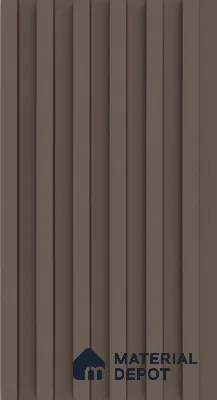 PN 06676 Plain Colour Look Louver 9.5 ft x 0.5 ft Texture Finish  - 18 mm | Suitable for Feature Wall, TV Unit & Living Room