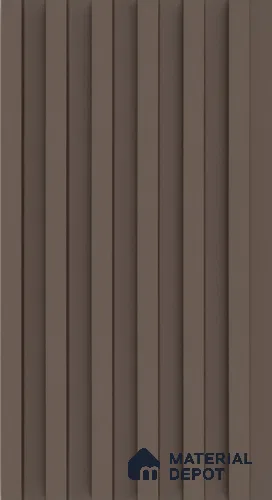 PN 06676 Plain Colour Look Louver 9.5 ft x 0.5 ft Texture Finish - 18 mm | Suitable for Feature Wall, TV Unit & Living Room