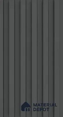 PN 06677 Plain Colour Look Louver 9.5 ft x 0.5 ft Texture Finish  - 18 mm | Suitable for Feature Wall, TV Unit & Living Room
