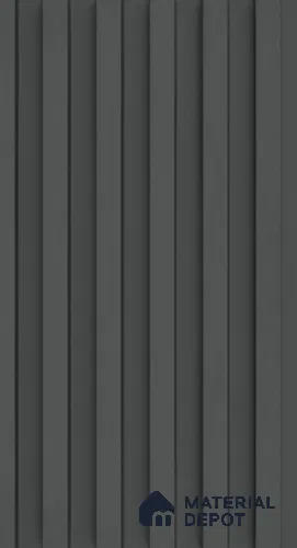PN 06677 Plain Colour Look Louver 9.5 ft x 0.5 ft Texture Finish - 18 mm | Suitable for Feature Wall, TV Unit & Living Room