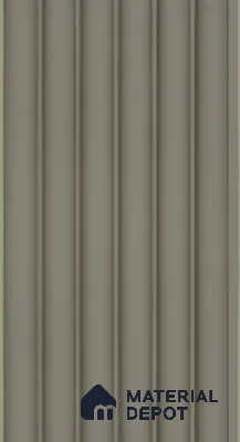 PN 06679 Plain Colour Look Louver 9.5 ft x 0.5 ft Texture Finish  - 15 mm | Suitable for Feature Wall, TV Unit & Living Room