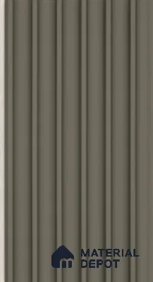 PN 06683 Plain Colour Look Louver 9.5 ft x 0.5 ft Texture Finish  - 15 mm | Suitable for Feature Wall, TV Unit & Living Room
