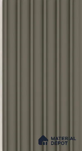 PN 06683 Plain Colour Look Louver 9.5 ft x 0.5 ft Texture Finish  - 15 mm | Suitable for Feature Wall, TV Unit & Living Room