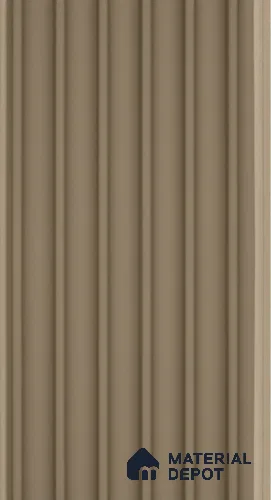PN 06685 Plain Colour Look Louver 9.5 ft x 0.5 ft Texture Finish  - 15 mm | Suitable for Feature Wall, TV Unit & Living Room