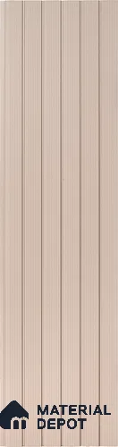 Textured Solid Look PN 06751  9.5 ft x 0.83 ft Texture Finish Louvers - 10 mm | Suitable for TV Unit, Wardrobe, Kitchen Cabinets