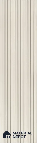 Textured Solid Look PN 06756 9.5 ft x 0.83 ft Texture Finish Louvers - 10 mm | Suitable for TV Unit, Wardrobe, Kitchen Cabinets
