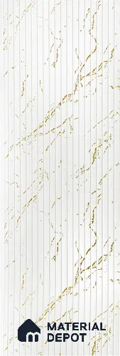 Textured Solid Look PN 06762  9.5 ft x 1 ft Texture Finish Louvers - 6 mm | Suitable for TV Unit, Wardrobe, Kitchen Cabinets