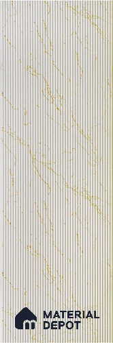 Textured Solid Look PN 06763  9.5 ft x 1 ft Texture Finish Louvers - 6 mm | Suitable for TV Unit, Wardrobe, Kitchen Cabinets
