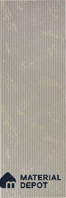 Textured Solid Look PN 06764  9.5 ft x 1 ft Texture Finish Louvers - 6 mm | Suitable for TV Unit, Wardrobe, Kitchen Cabinets