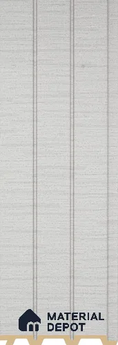 PN 07215 Fabric Look Louver 8 ft x 0.4 ft Texture Finish  - 10 mm | Suitable for Feature Wall, TV Unit & Living Room