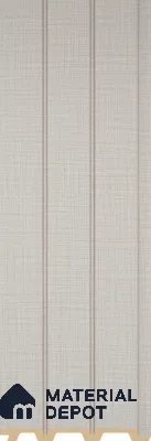 PN 07216 Fabric Look Louver 8 ft x 0.4 ft Texture Finish  - 10 mm | Suitable for Feature Wall, TV Unit & Living Room