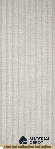 PN 07217 Fabric Look Louver 8 ft x 0.4 ft Texture Finish - 10 mm | Suitable for Feature Wall, TV Unit & Living Room