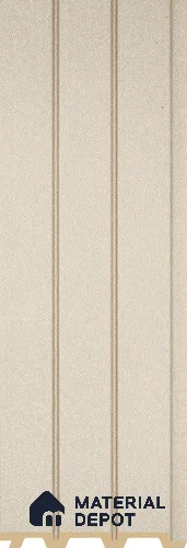 PN 07218 Fabric Look Louver 8 ft x 0.4 ft Texture Finish  - 10 mm | Suitable for Feature Wall, TV Unit & Living Room