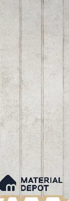 PN 07220 Fabric Look Louver 8 ft x 0.4 ft Texture Finish  - 10 mm | Suitable for Feature Wall, TV Unit & Living Room