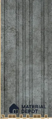 PN 07223 Fabric Look Louver 8 ft x 0.5 ft Texture Finish  - 10 mm | Suitable for Feature Wall, TV Unit & Living Room
