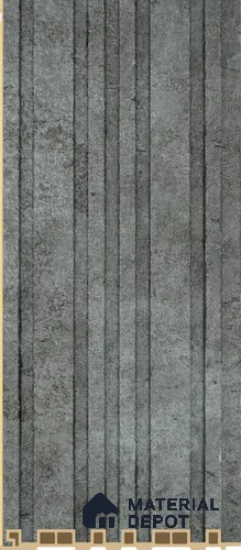 PN 07223 Fabric Look Louver 8 ft x 0.5 ft Texture Finish - 10 mm | Suitable for Feature Wall, TV Unit & Living Room