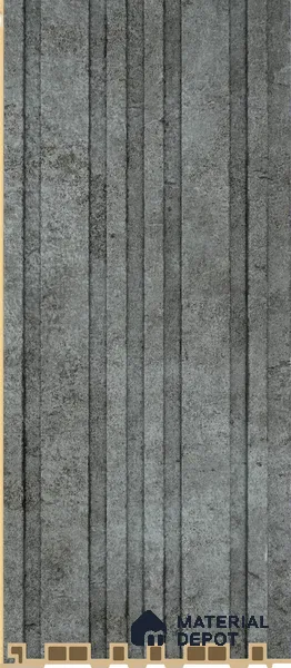 PN 07223 Fabric Look Louver 8 ft x 0.5 ft Texture Finish - 10 mm | Suitable for Feature Wall, TV Unit & Living Room