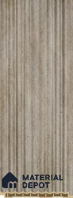 PN 07224 Fabric Look Louver 8 ft x 0.4 ft Texture Finish  - 10 mm | Suitable for Feature Wall, TV Unit & Living Room