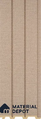 PN 07229 Fabric Look Louver 8 ft x 0.4 ft Texture Finish  - 10 mm | Suitable for Feature Wall, TV Unit & Living Room