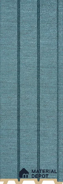 PN 07233 Fabric Look Louver 8 ft x 0.4 ft Texture Finish - 10 mm | Suitable for Feature Wall, TV Unit & Living Room