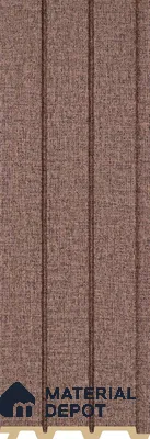 PN 07236 Fabric Look Louver 8 ft x 0.4 ft Texture Finish  - 10 mm | Suitable for Feature Wall, TV Unit & Living Room