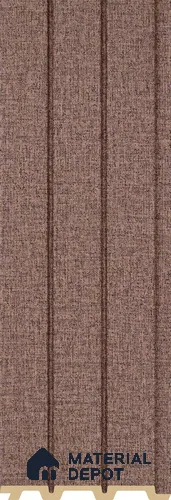 PN 07236 Fabric Look Louver 8 ft x 0.4 ft Texture Finish - 10 mm | Suitable for Feature Wall, TV Unit & Living Room
