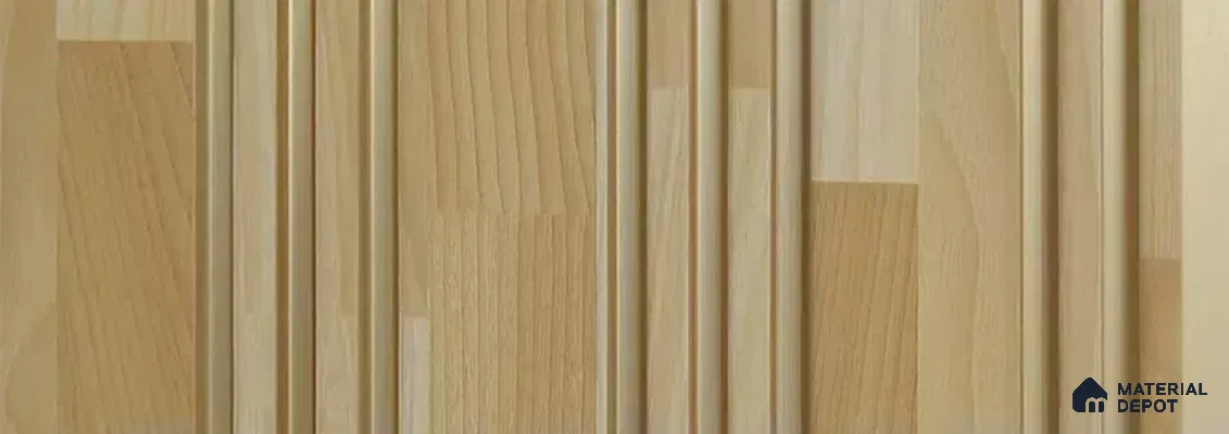 PN 07442 Patterned Look Louver 8 ft x 0.8 ft Texture Finish  - 10 mm | Suitable for Feature Wall, TV Unit & Living Room