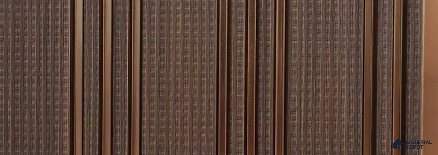PN 07443 Patterned Look Louver 8 ft x 0.8 ft Texture Finish - 10 mm | Suitable for Feature Wall, TV Unit & Living Room