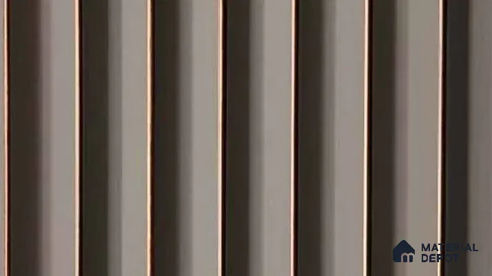 PN 07469 Solid Colors Look Louver 8 ft x 0.4 ft Texture Finish  - 10 mm | Suitable for Feature Wall, TV Unit & Living Room