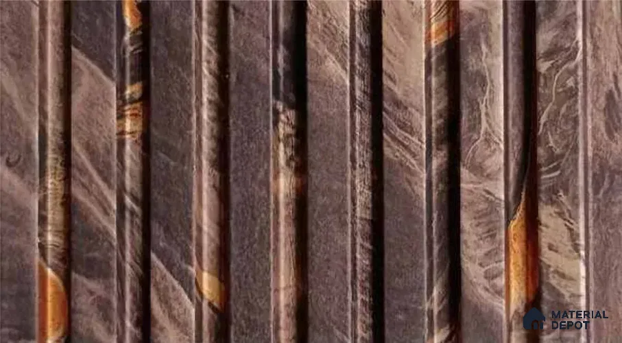 PN 07474 Marble Look Louver 8 ft x 0.4 ft Texture Finish - 10 mm | Suitable for Feature Wall, TV Unit & Living Room