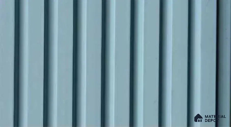 PN 07480 Solid Colors Look Louver 8 ft x 0.4 ft Texture Finish  - 10 mm | Suitable for Feature Wall, TV Unit & Living Room