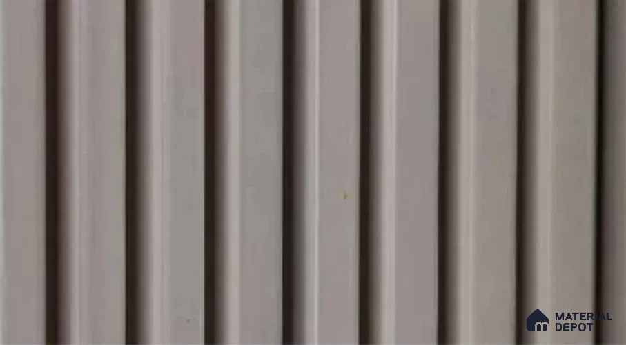 PN 07481 Solid Colors Look Louver 8 ft x 0.4 ft Texture Finish  - 10 mm | Suitable for Feature Wall, TV Unit & Living Room