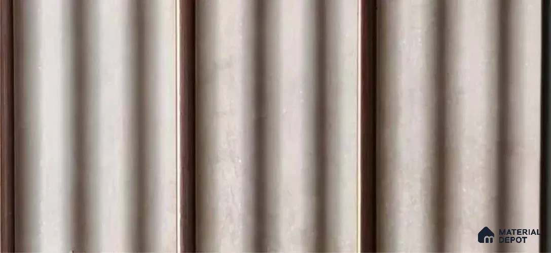 PN 07506 Solid Colors Look Louver 8 ft x 0.5 ft Texture Finish - 10 mm | Suitable for Feature Wall, TV Unit & Living Room