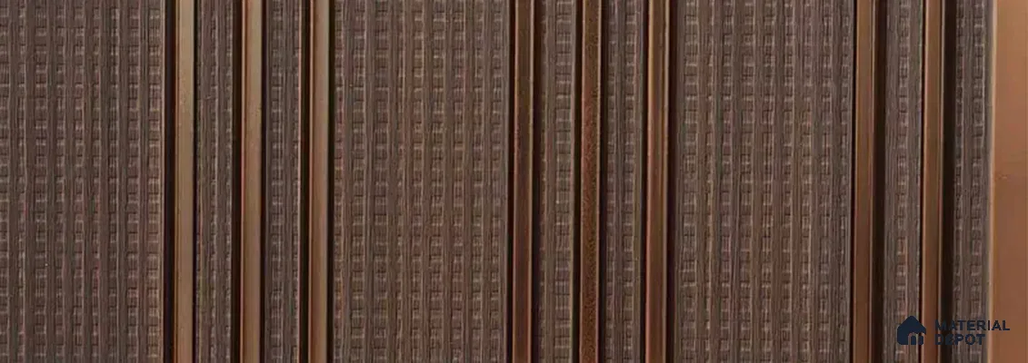 PN 07511 Patterned Look Louver 9.5 ft x 0.8 ft Texture Finish  - 10 mm | Suitable for Feature Wall, TV Unit & Living Room
