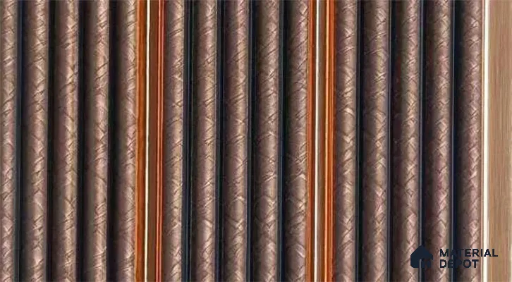 PN 07514 Patterned Look Louver 9.5 ft x 0.4 ft Texture Finish  - 10 mm | Suitable for Feature Wall, TV Unit & Living Room