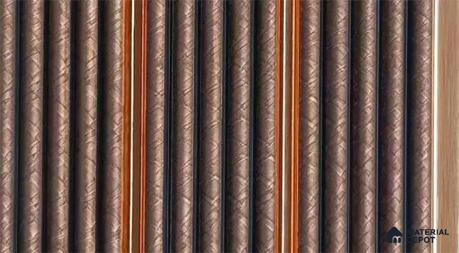 PN 07514 Patterned Look Louver 9.5 ft x 0.4 ft Texture Finish - 10 mm | Suitable for Feature Wall, TV Unit & Living Room