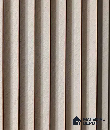 PN 07528 Patterned Look Louver 9.5 ft x 0.4 ft Texture Finish  - 10 mm | Suitable for Feature Wall, TV Unit & Living Room