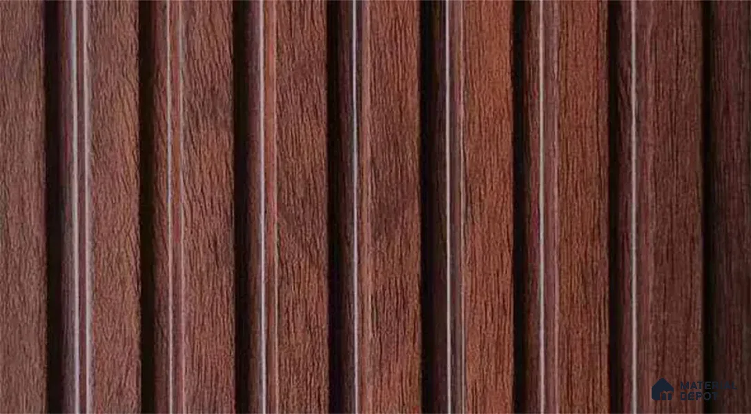 PN 07539 Wood Look Louver 9.5 ft x 0.4 ft Texture Finish - 10 mm | Suitable for Feature Wall, TV Unit & Living Room