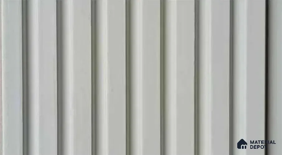PN 07544 Solid Colors Look Louver 9.5 ft x 0.4 ft Texture Finish - 10 mm | Suitable for Feature Wall, TV Unit & Living Room