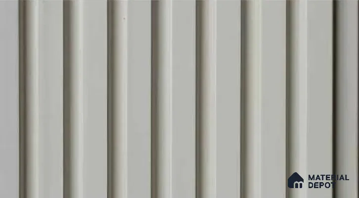 PN 07545 Solid Colors Look Louver 9.5 ft x 0.4 ft Texture Finish  - 10 mm | Suitable for Feature Wall, TV Unit & Living Room